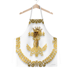 GOLD SKULL & GOLD WREATH-Classic APRON in Color LIGHT GRAY