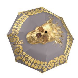 Caesar Gilded Skull Umbrellas | Glam Macabre™ Collection