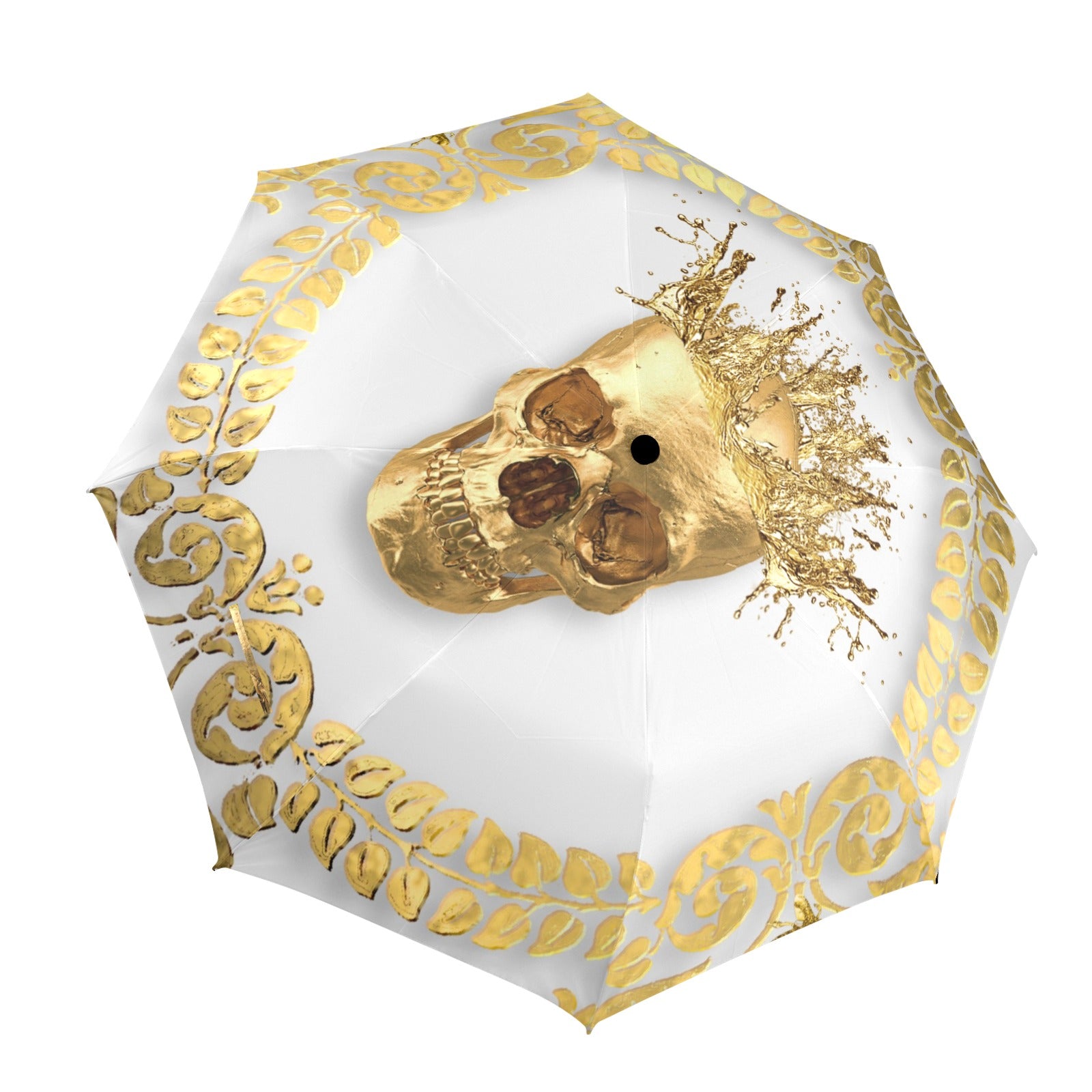 Caesar Gilded Skull Umbrellas | Glam Macabre™ Collection