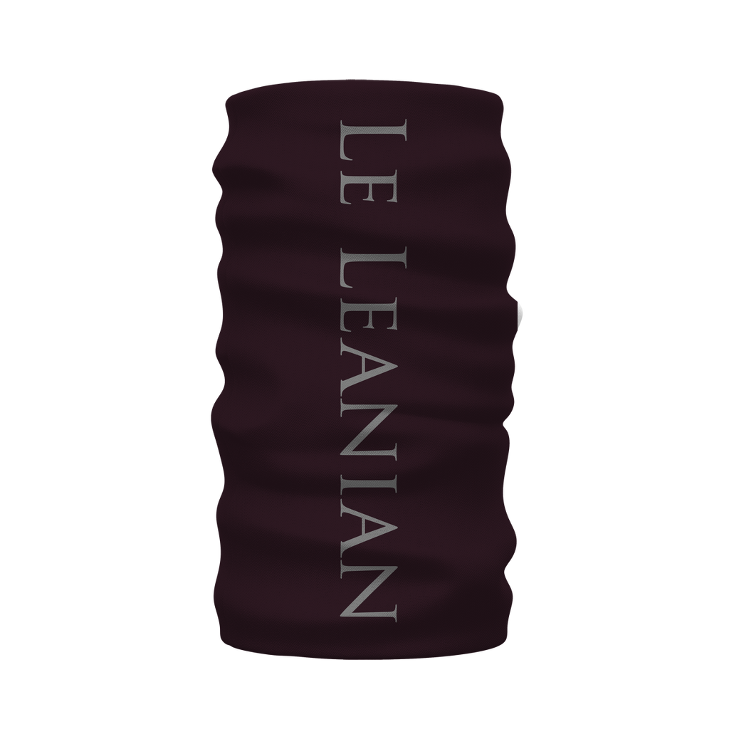 Caesar Gilded Skull- French Gothic Neck Warmer- Morf Scarf in Muted Eggplant Wine | Le Leanian™