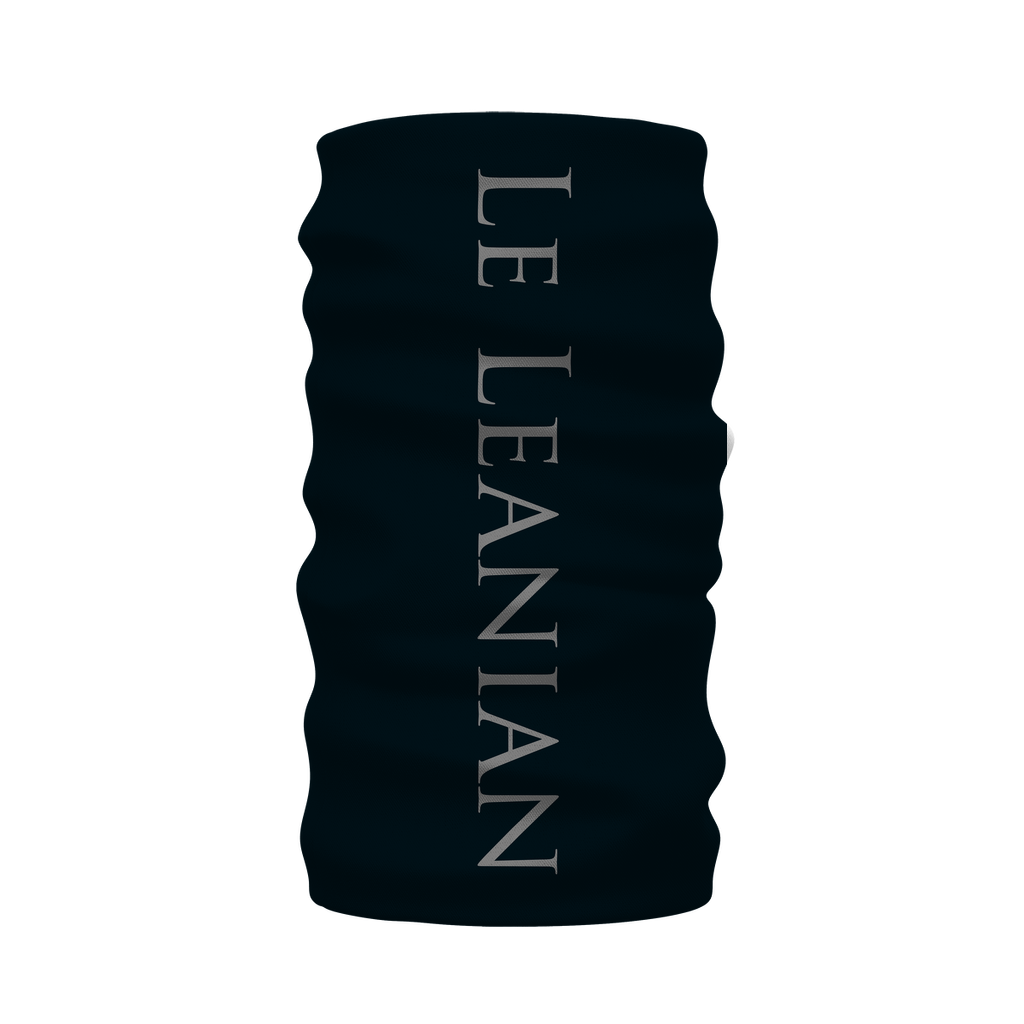 Skull Cathedral- French Gothic Neck Warmer- Morf Scarf in Midnight Teal | Le Leanian™