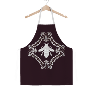 Queen Bee- Classic French Gothic Apron in Muted Eggplant Wine | Le Leanian™