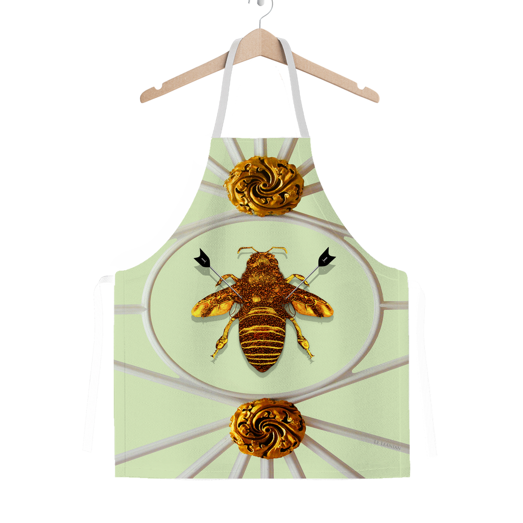 Versailles Bee Divergent- Classic French Gothic Apron in Pale Green | Le Leanian™