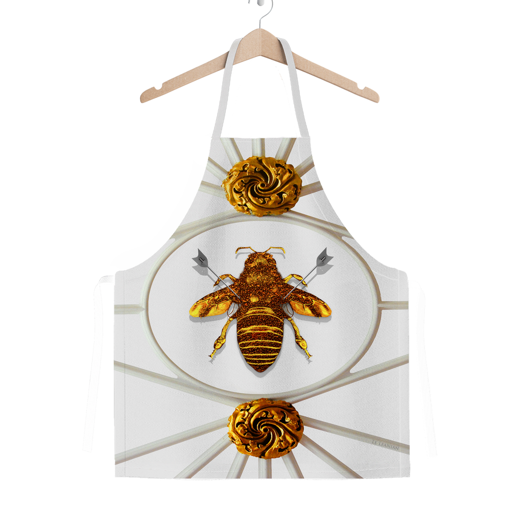 Versailles Bee Divergent- Classic French Gothic Apron in Lightest Gray | Le Leanian™