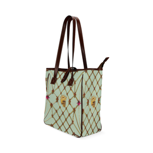 Skull & Honeycomb- Classic French Gothic Upscale Tote Bag in Pastel | Le Leanian™
