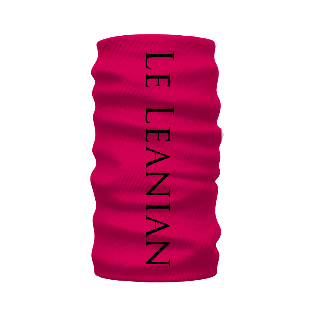 Caesar Skull Relief- French Gothic Neck Warmer- Morf Scarf in Bold Fuchsia | Le Leanian™