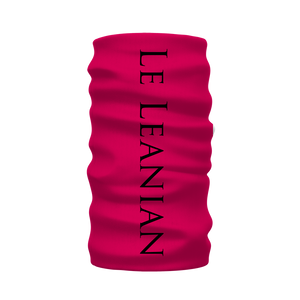 Caesar Skull Relief- French Gothic Neck Warmer- Morf Scarf in Bold Fuchsia | Le Leanian™
