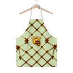 Skull & Honeycomb- Classic French Gothic Apron in Pale Green | Le Leanian™