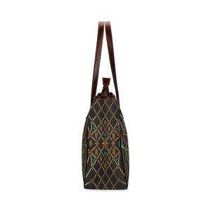 Gilded Bees & Ribs- Classic French Gothic Upscale Tote Bag in Back to Black | Le Leanian™