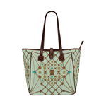 Honey Bee and Ribs Pattern- Classic Shoulder Tote in Color Pastel Blue