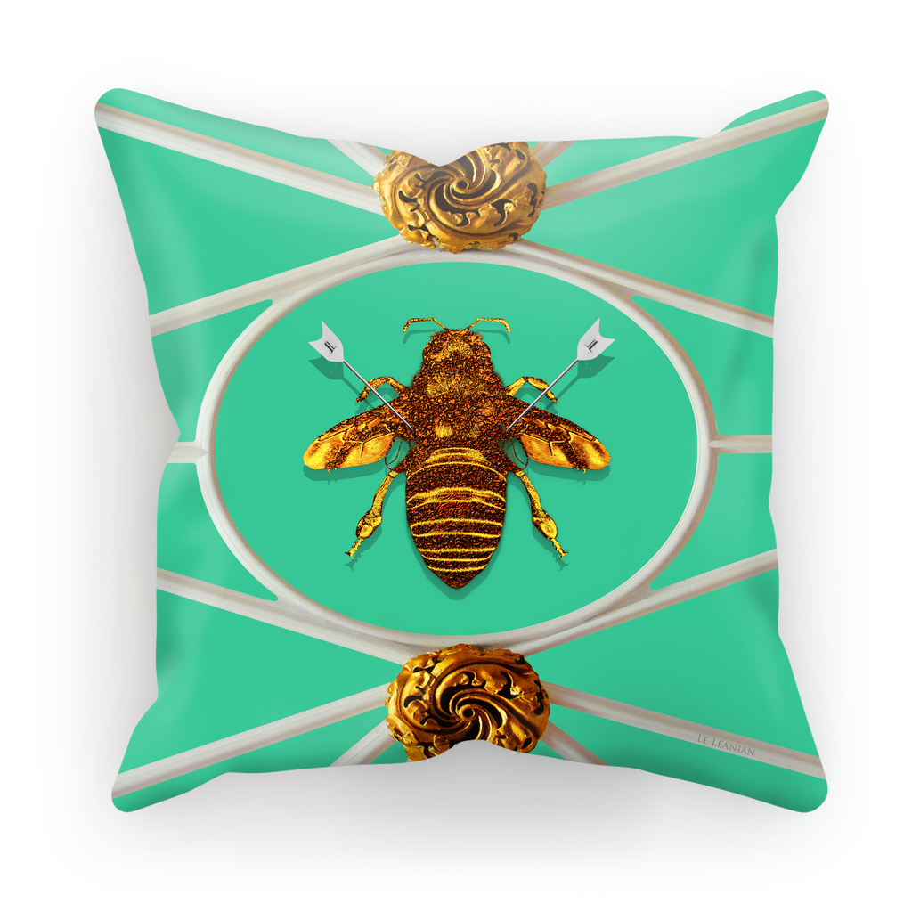 Versailles Baroque Royal Honey Bee Pillowcase- in Blue Green Teal