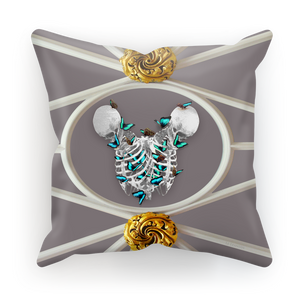 Versailles Siamese Skeletons with Teal Butterfly Rib Cage- in Lavender Purple