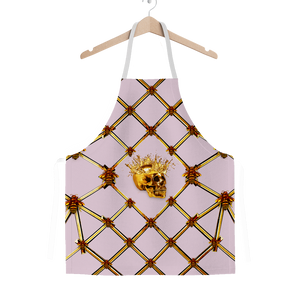 Skull Honeycomb- Classic French Gothic Apron in Nouveau Blush Taupe | Le Leanian™