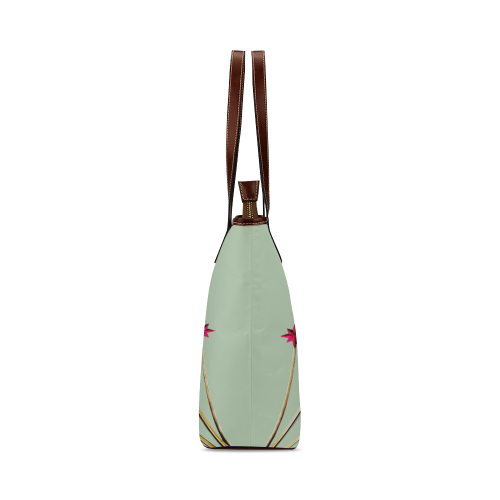 Skull & Magenta Stars- Classic French Gothic Tote Bag in Pastel | Le Leanian™