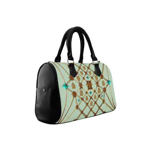Gilded Bees & Ribs- French Gothic Boston Handbag in Pastel | Le Leanian™