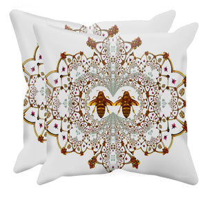 Baroque Honey Bee Extinction- Sets & Singles Pillowcase in Lightest Gray | Le Leanian™