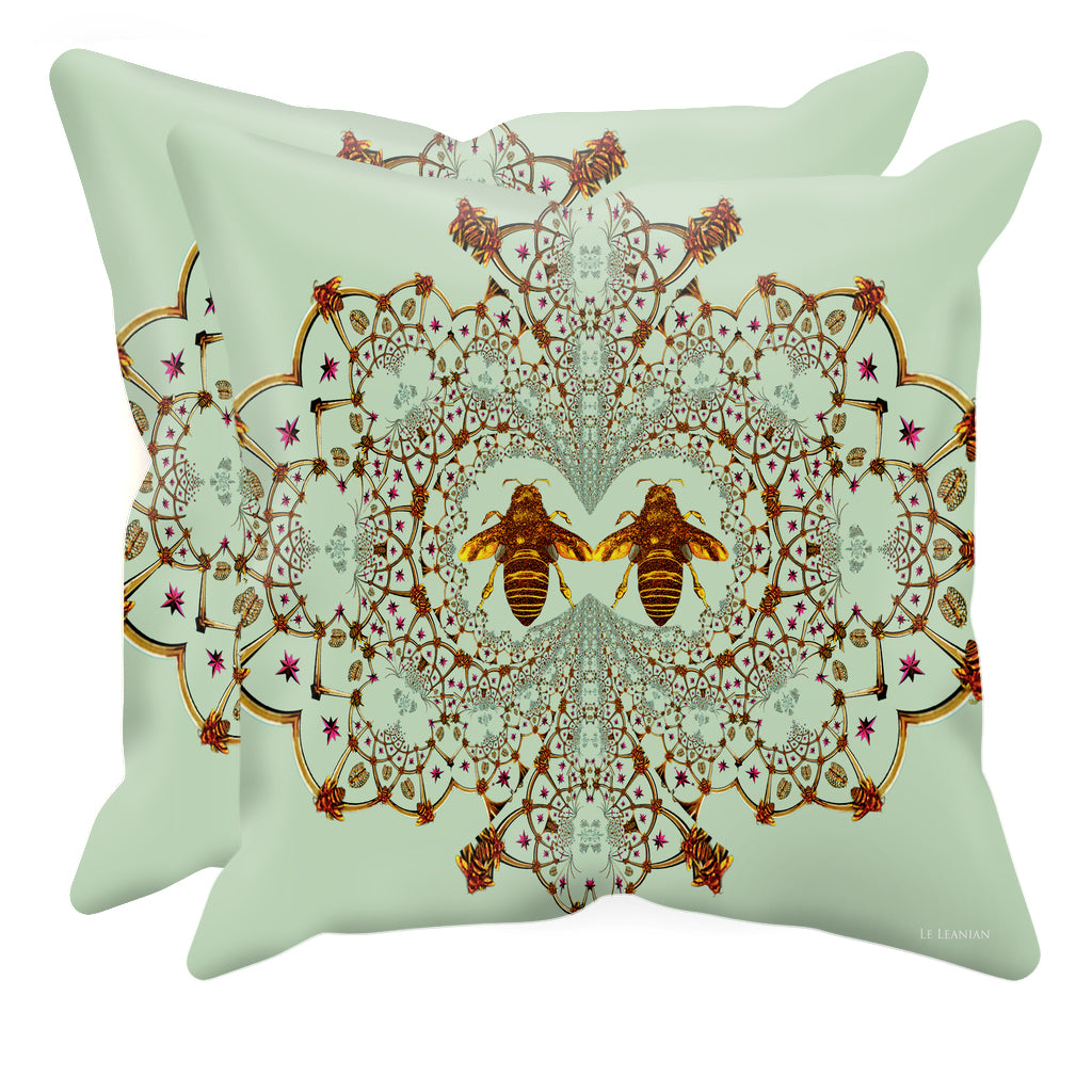 Baroque Honey Bee Extinction- Sets & Singles Pillowcase in Pastel | Le Leanian™