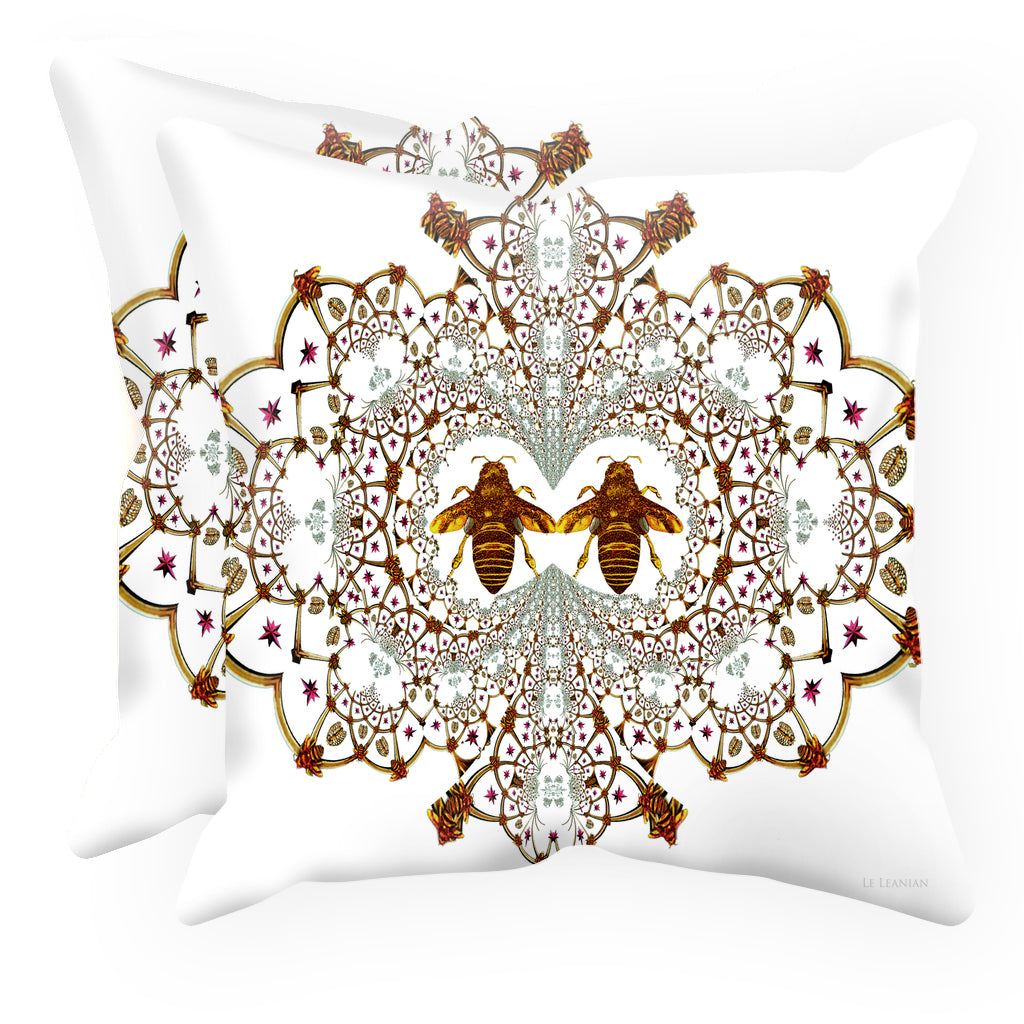 Baroque Honey Bee Extinction- Sets & Singles Pillowcase in White | Le Leanian™