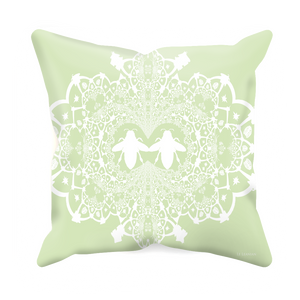 Baroque Hive Relief- Sets & Singles Pillowcase in Pale Green | Le Leanian™
