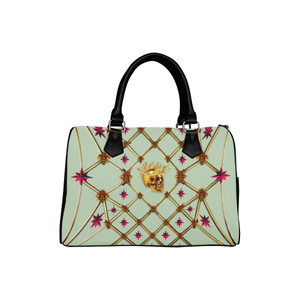 Skull & Stars- French Gothic Boston Handbag in Pastel | Le Leanian™