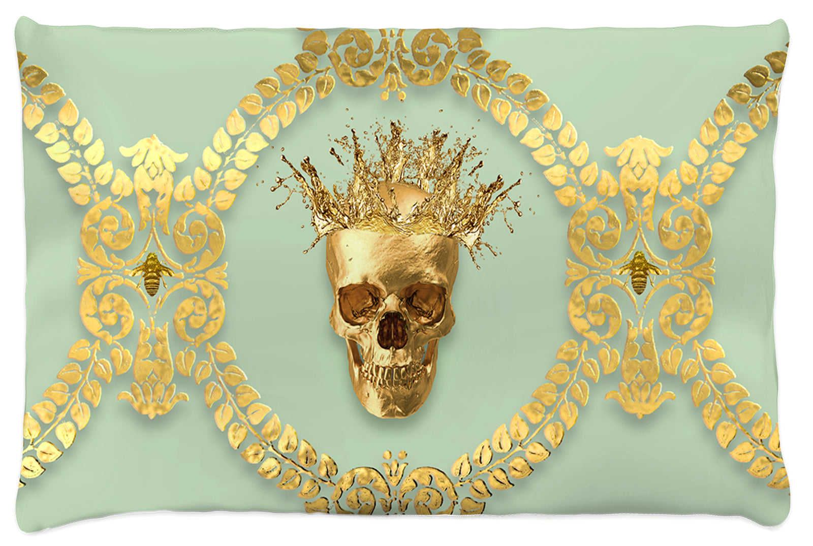 Caesar Gilded Skull & Bees- Singles & Body Pillow in Pastel | Le Leanian™ | The Photographist™