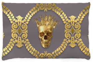 Caesar Gilded Skull & Bees- Singles & Body Pillow in Lavender Steel | Le Leanian™ | The Photographist™