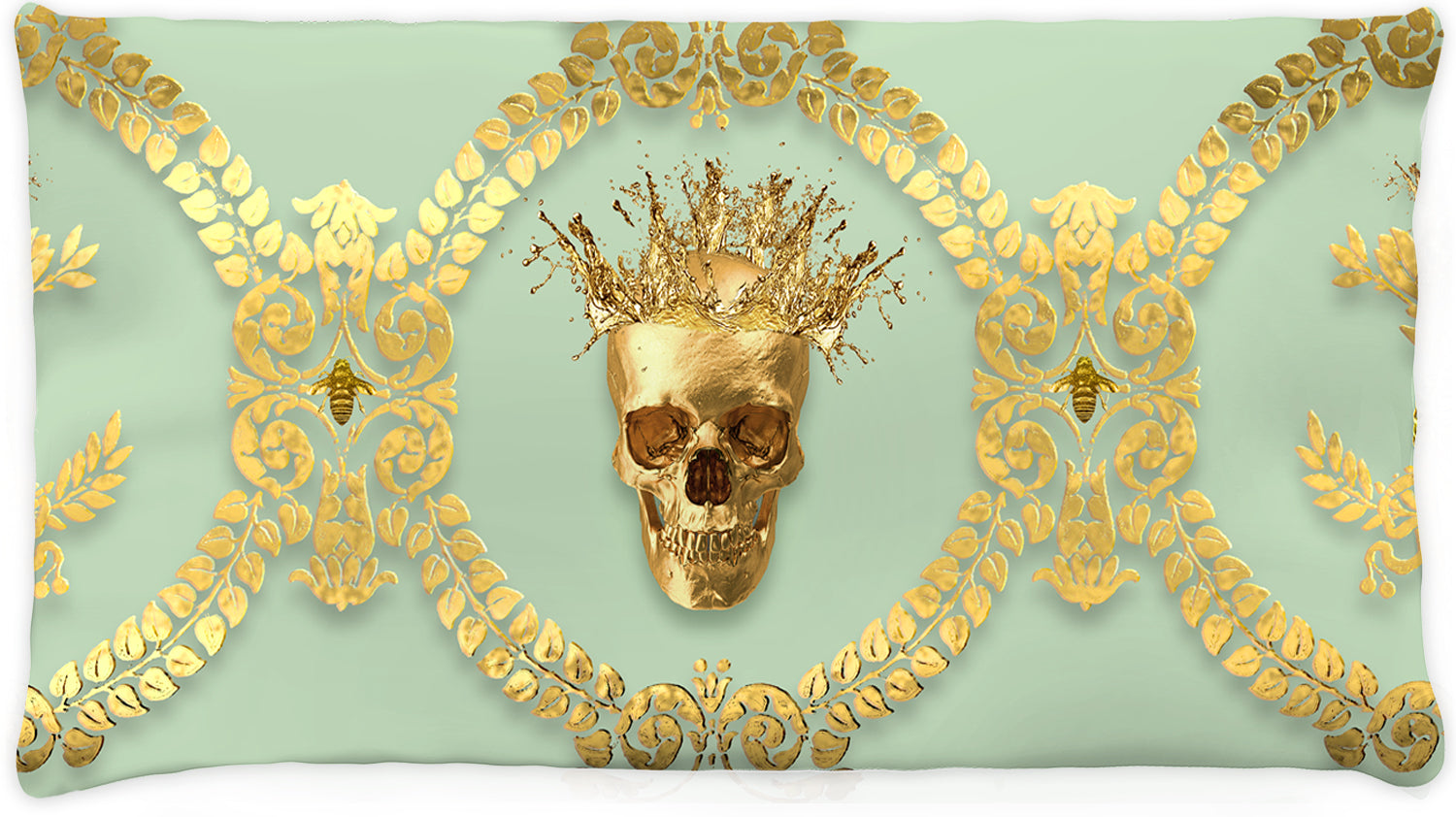 Caesar Gilded Skull & Bees- Singles & Body Pillow in Pastel | Le Leanian™ | The Photographist™
