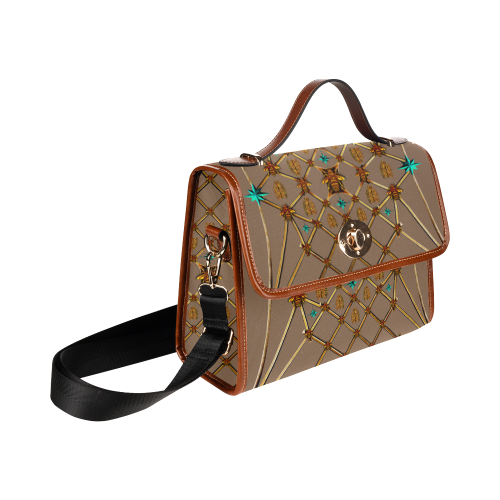 Bee Divergent- Classic French Gothic Mini Brief Handbag in Neutral Camel | Le Leanian™
