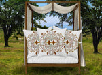 Pillow Case-FRENCH COUNTRY CHIC-Baroque Honey BEE PATTERN- Color White