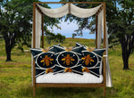 Versailles Baroque Royal Honey Bee Pillowcase- in Blue