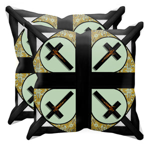 Crossroad Crucifix- Sets & Singles Pillowcase in Pastel | Le Leanian™