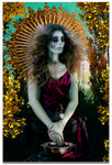 Madonna-Surreal Mother Mary in Exile Washing Six Fingered Hands-Metal Print- Aluminum Print
