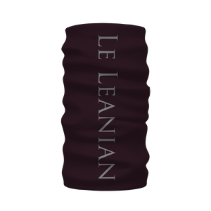 Caesar Skull Relief- French Gothic Neck Warmer- Morf Scarf in Muted Eggplant Wine | Le Leanian™