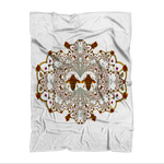 Baroque Royal Honey Bee- Polar Fleece- Classic Blanket in White