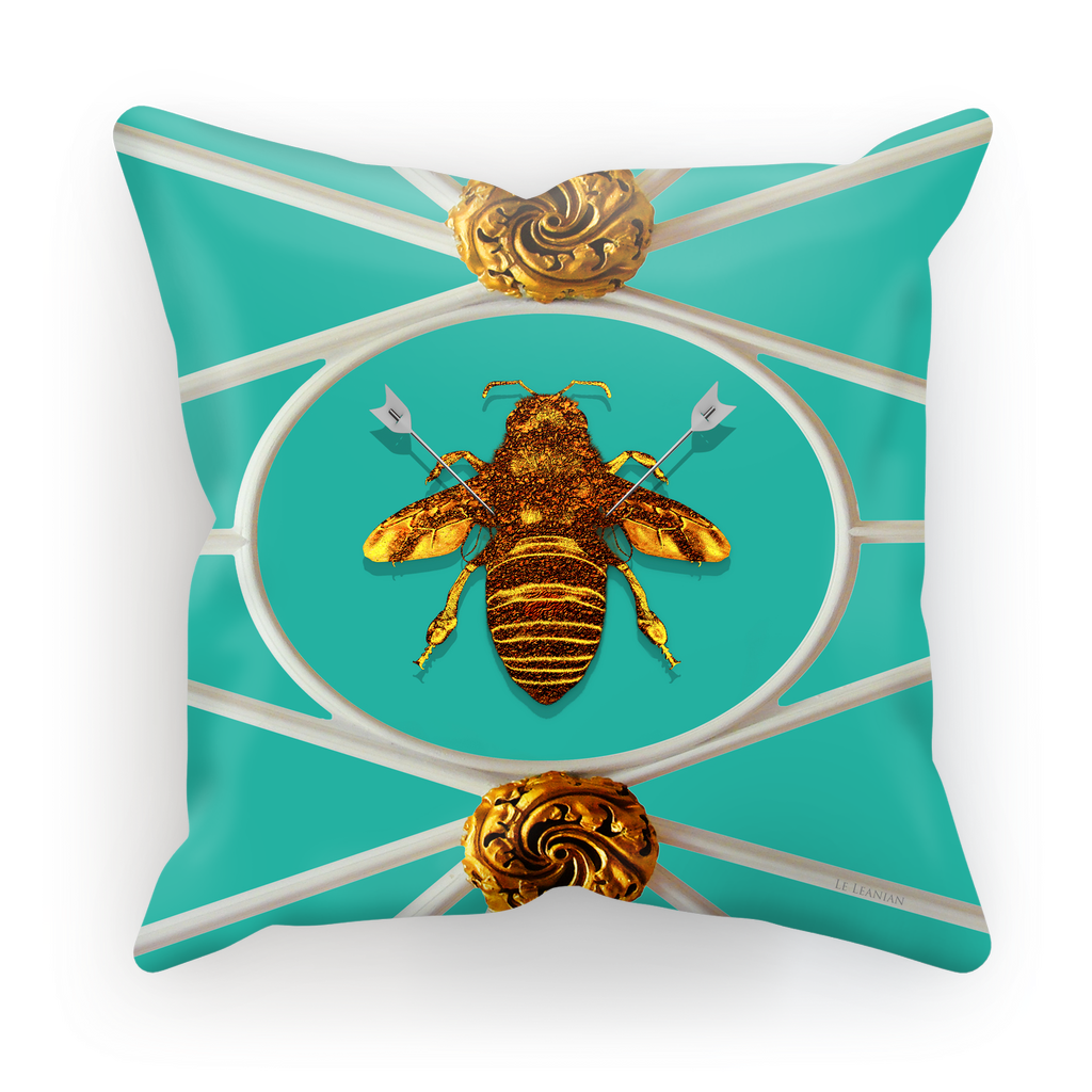 Versailles Baroque Royal Honey Bee Pillowcase- in Blue Green Teal