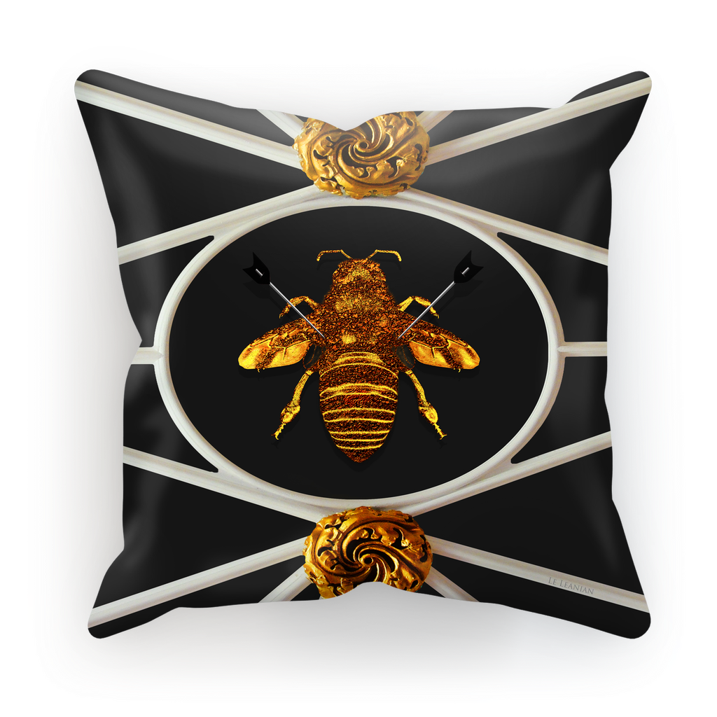 Versailles Baroque Royal Honey Bee Pillowcase- in Charcoal Gray