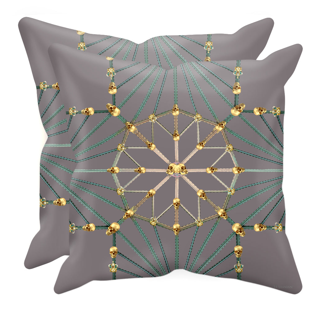 Skull Cathedral- Sets & Singles Pillowcase in Lavender Steel | Le Leanian™