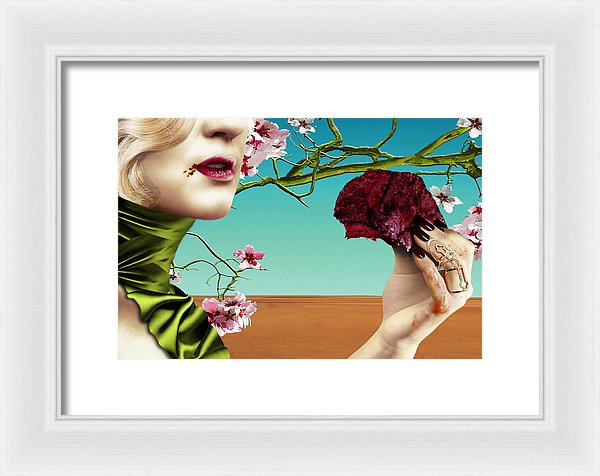 Dining Under Almond Blossoms Vol I - Framed Surreal Fine Art Portrait | The Photographist™