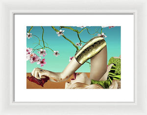 Dining Under Almond Blossoms Vol II - Framed Surreal Fine Art Portrait | The Photographist™