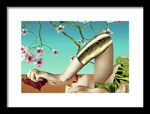 Dining Under Almond Blossoms Vol II - Framed Surreal Fine Art Portrait | The Photographist™