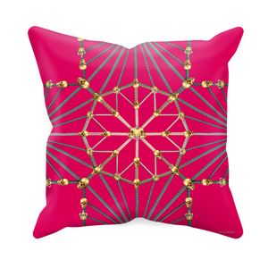 Skull Cathedral- Sets & Singles Pillowcase in Bold Fuchsia | Le Leanian™