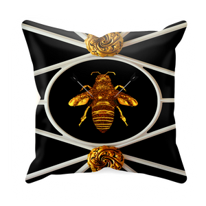 Versailles Bee Divergent- Sets & Singles Pillowcase in Back to Black | Le Leanian™