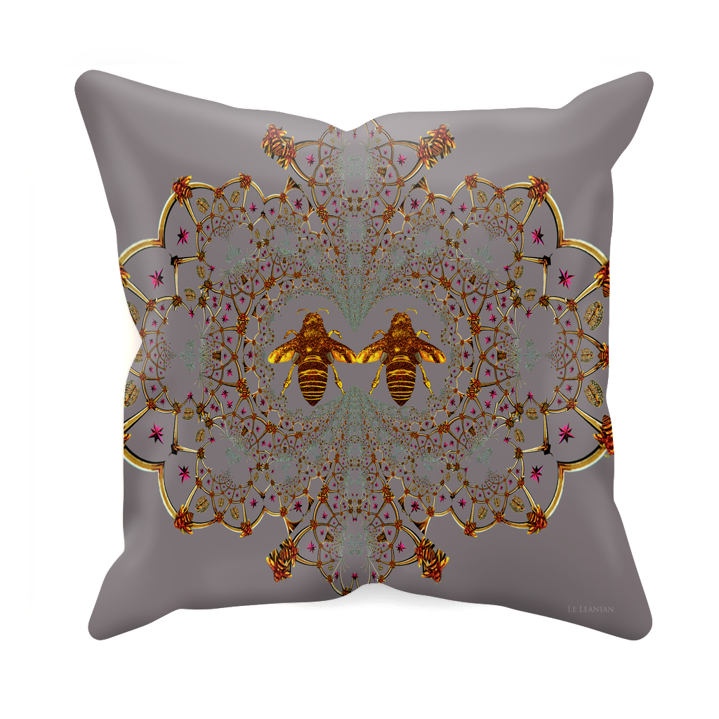 Baroque Honey Bee Extinction- Sets & Singles Pillowcase in Lavender Steel | Le Leanian™