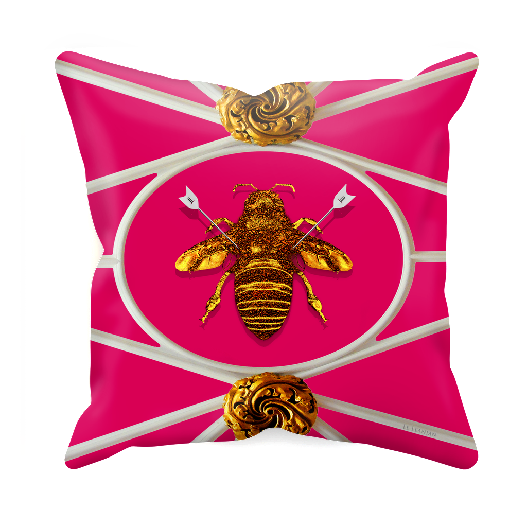 Versailles Bee Divergent- Sets & Singles Pillowcase in Bold Fuchsia | Le Leanian™