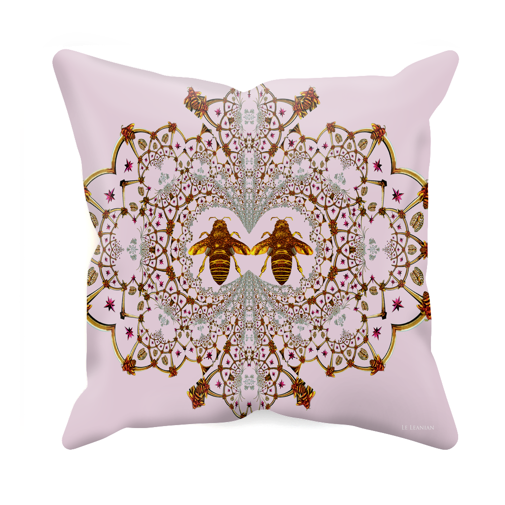 Baroque Honey Bee Extinction- Sets & Singles Pillowcase in Nouveau Blush Taupe | Le Leanian™