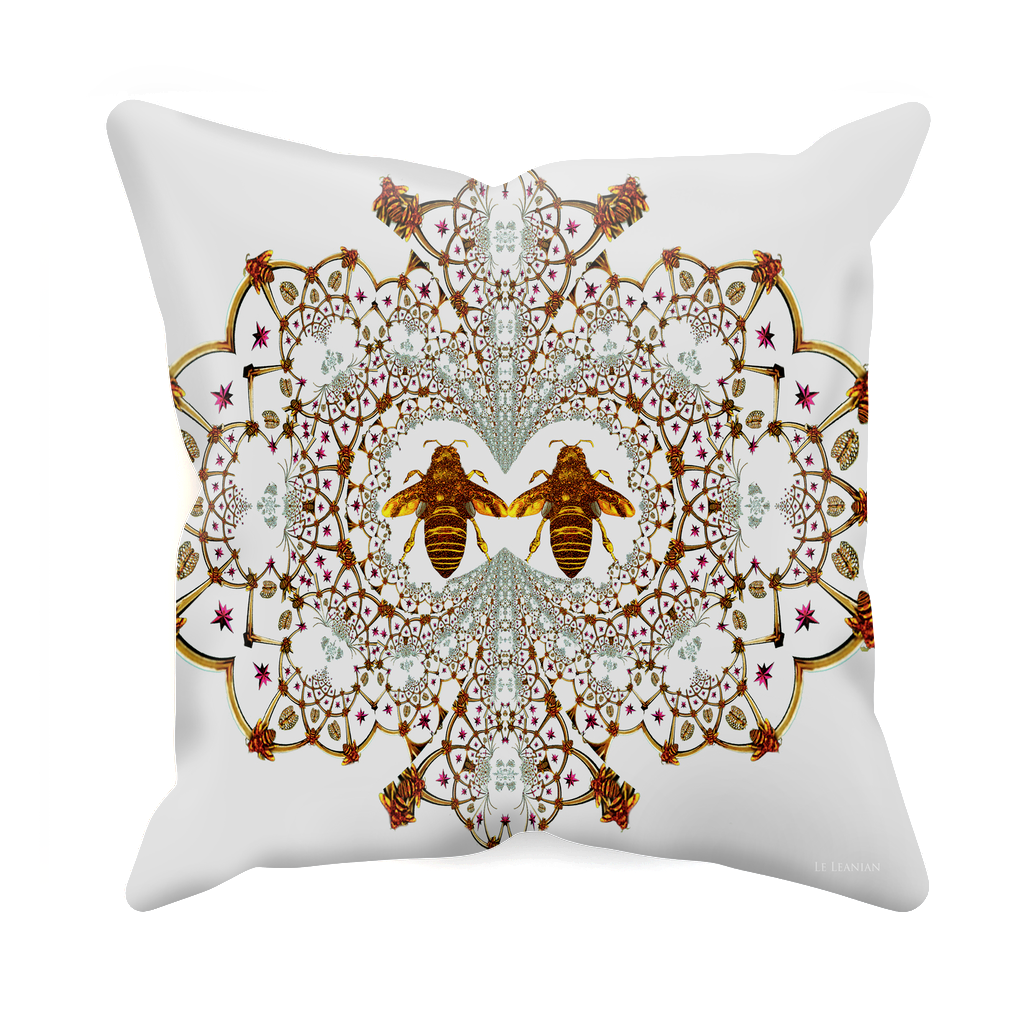 Baroque Honey Bee Extinction- Sets & Singles Pillowcase in Lightest Gray | Le Leanian™