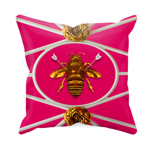 Versailles Bee Divergent- Sets & Singles Pillowcase in Bold Fuchsia | Le Leanian™