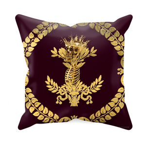 Caesar Skull Relief- Sets & Singles Pillowcase in Eggplant Wine | Le Leanian™