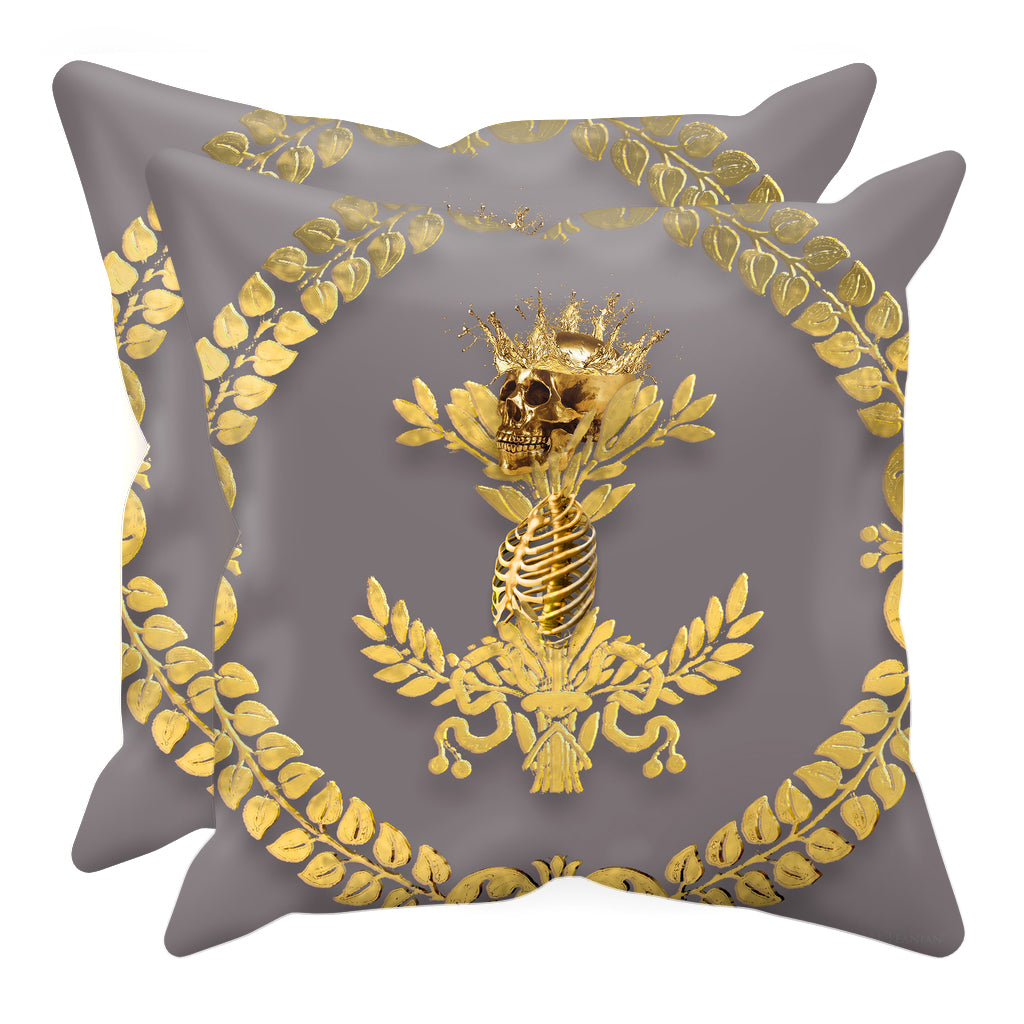 Caesar Skull Relief- Sets & Singles Pillowcase in Lavender Steel | Le Leanian™