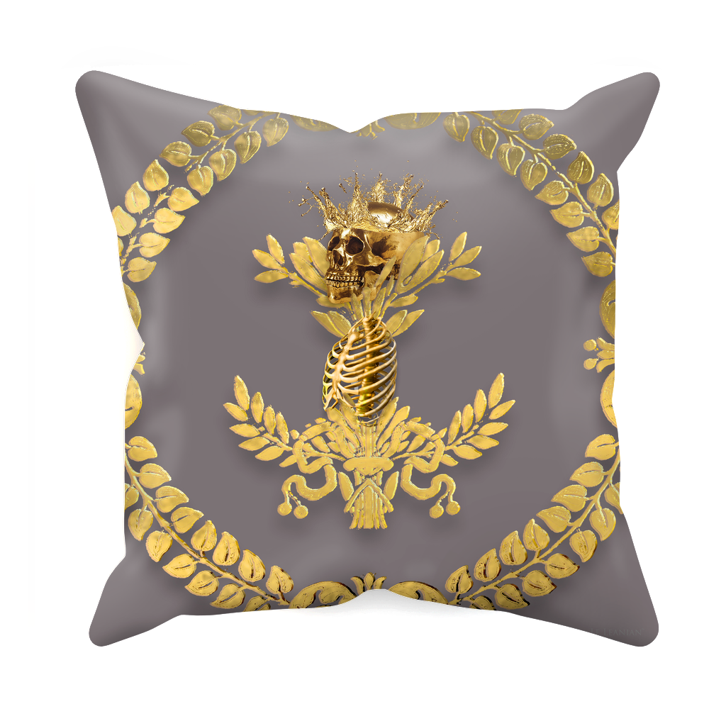 Caesar Skull Relief- Sets & Singles Pillowcase in Lavender Steel | Le Leanian™